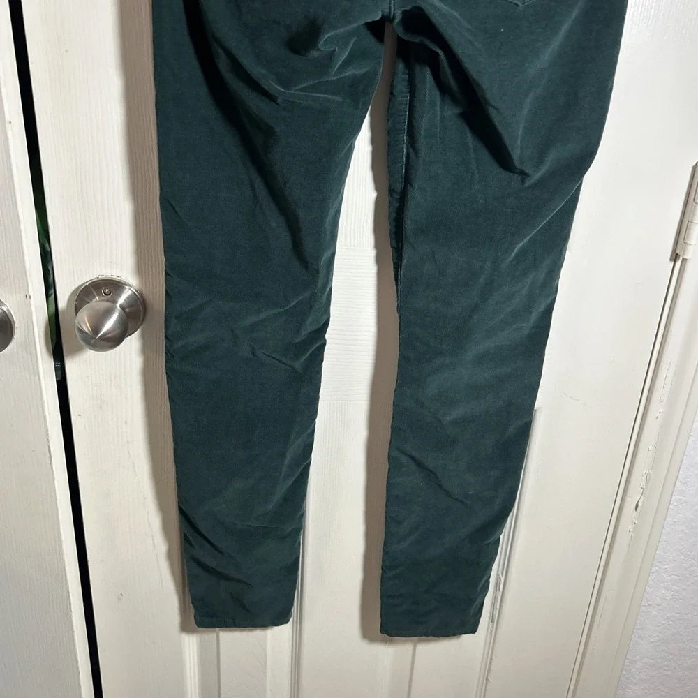 VTG Gap 1969 Womens 26R  Corduroy  Green Legging Jean Skinny Pants
